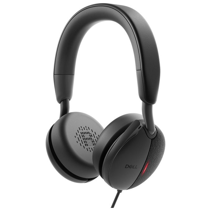 DELL WH5024-DWW Cuffie cablate con ANC Pro Plus Auricolare Stereofonico Cancellazione Attiva del Rumore Microfono a Braccetto USB Tipo-C colore Nero