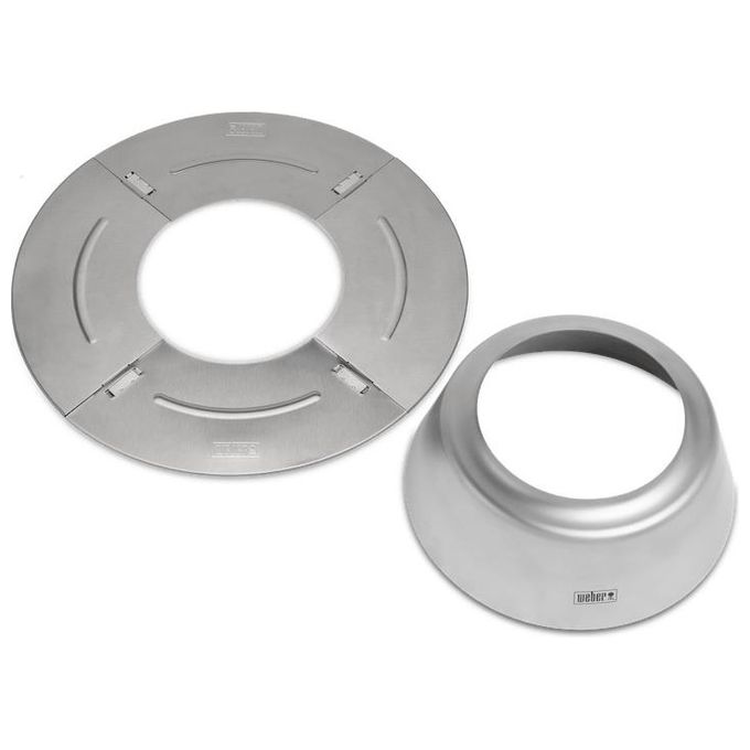 Weber 7666 Termoregolatore per Barbecue a Carbone da 57 cm in Acciaio Inox con Anello Diffusore colore Acciaio inox