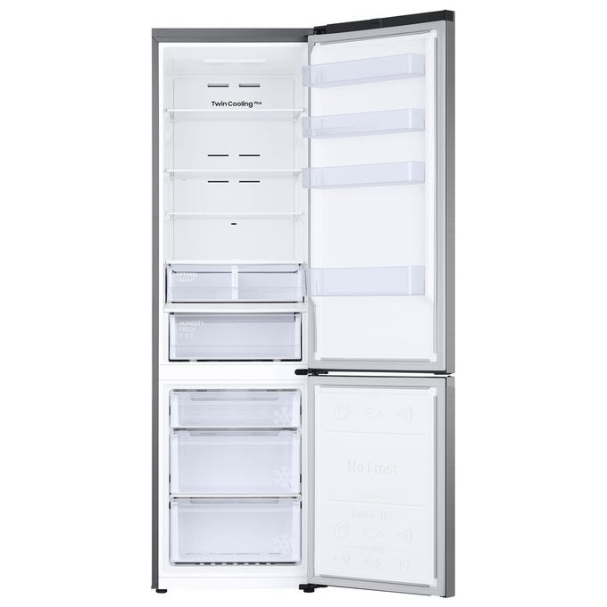 Samsung RB38C607AS9 EcoFlex AI Frigorifero Combinato 387 L 203 cm Classe A 35 dB Total No Frost Twin Cooling Plus Wi-Fi colore Inox