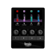 Hercules 4780933 Stream 100 Controller Audio per Livestream Schermo LCD 4 Encoder 4 Pulsanti Assegnabili colore Nero