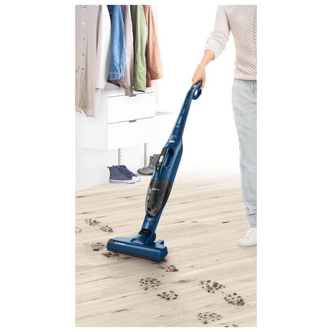 Bosch BBHF216 Aspirapolvere a Bastone 2in1 Senza Sacco Ricaricabile Blu 36min