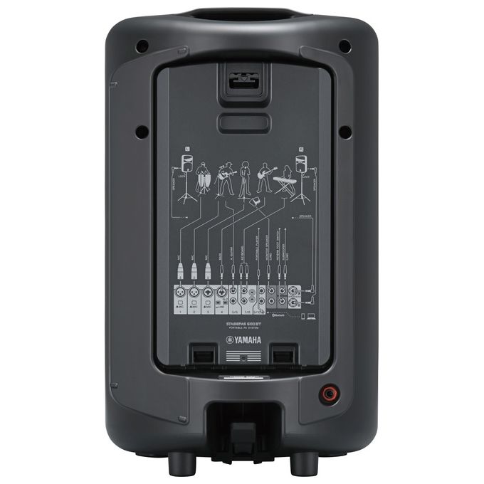 Yamaha KIT_ Stagepas 600bt Mixer Microfono e Amplificatore 2 Box 340W