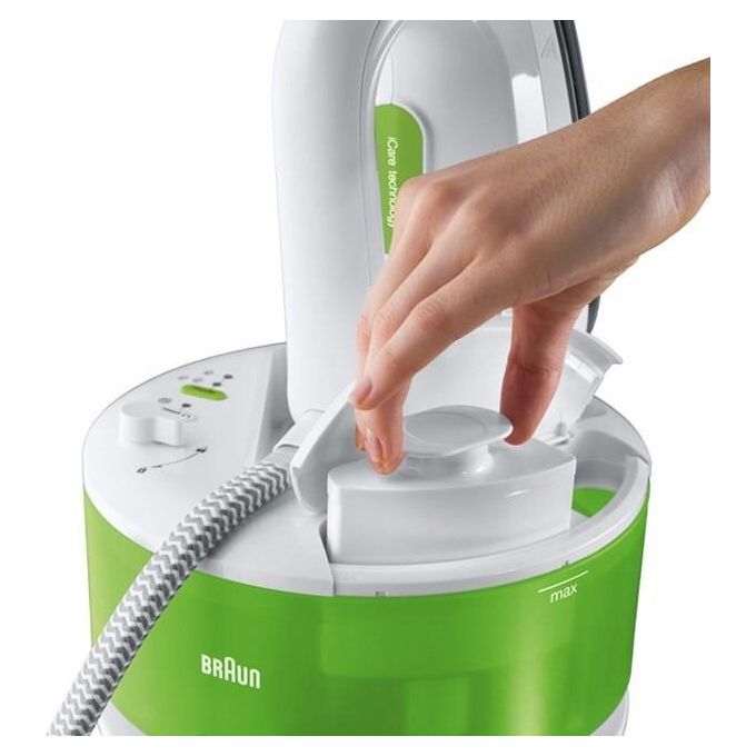 Braun IS2055GR CareStyle Compact Ferro da Stiro con Caldaia 2200W 5 bar 400 g-min 1.3 L colore Bianco Verde