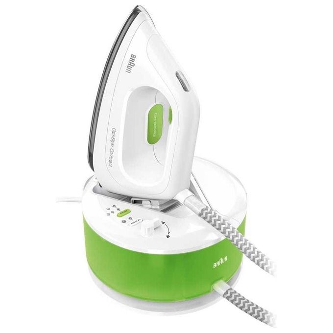 Braun IS2055GR CareStyle Compact Ferro da Stiro con Caldaia 2200W 5 bar 400 g-min 1.3 L colore Bianco Verde