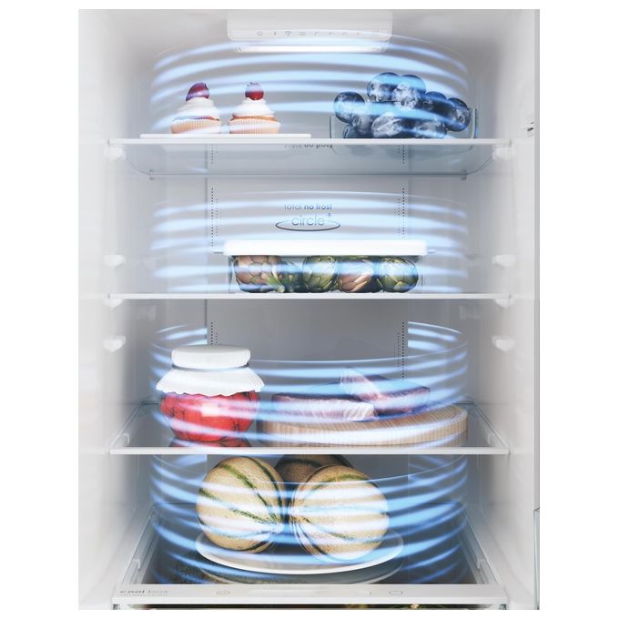 Candy CCE4T618EW Fresco Frigorifero Combinato 341 L 185 cm Classe E 39 dB Total No Frost Wi-Fi colore Bianco