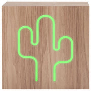 Bigben Connected CBLNEONINDUCACTL Neon Cactus Cassa Bluetooth 30 W Ricarica Induttiva Wireless 10 m colore Legno