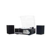 Majestic TT 38R Giradischi 33-45-78 Giri Lettore CD-MP3 Cassetta Ingresso USB-SD Recorder Nero