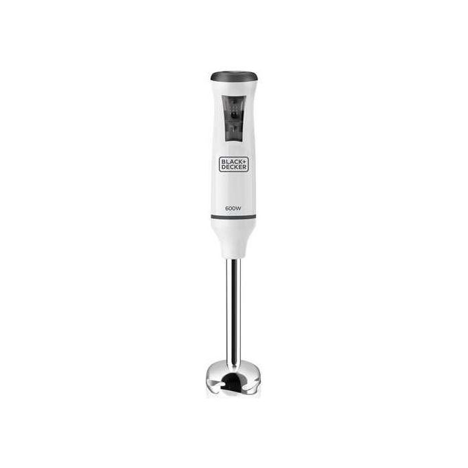 Black and Decker BXHBA600E Frullatore ad Immersione 600 W 20 velocita' funzione Turbo 3 accessori colore Bianco