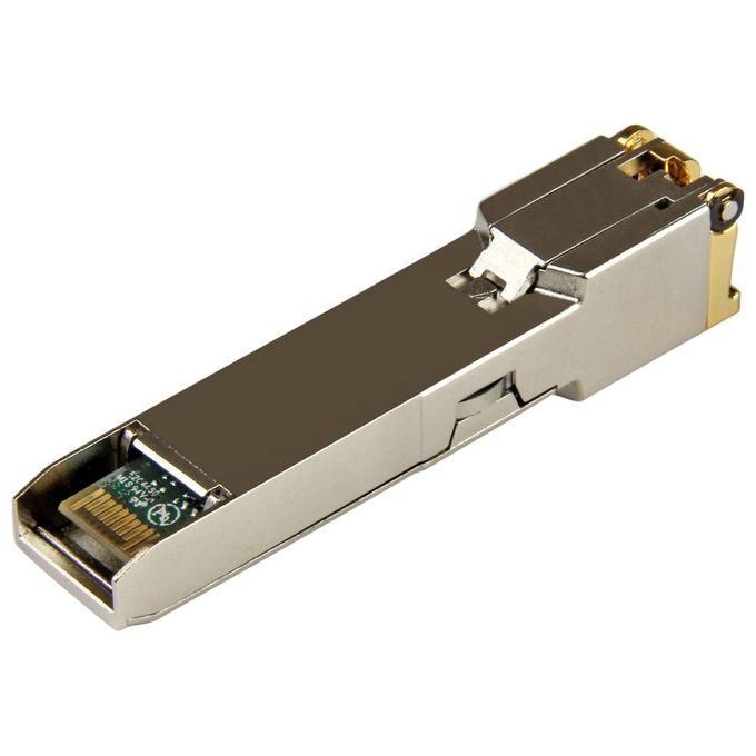 StarTech.com SFP1000TXST Modulo Ricetrasmettitore in Rame SFP+ RJ45 Gigabit 1000BASE-TX 1000 Mbit-s 100 m colore Argento