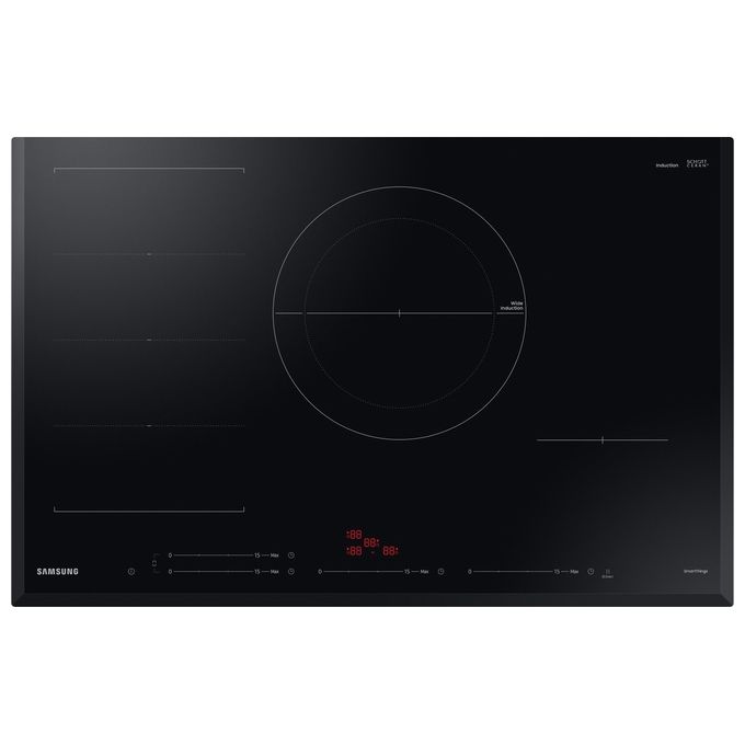 Samsung NZ84C6057KK Piano cottura induzione 80 cm 4 zone Slim Fit Flex Zone Plus 7.4 W Wi-Fi SmartThings 15 livelli colore Nero