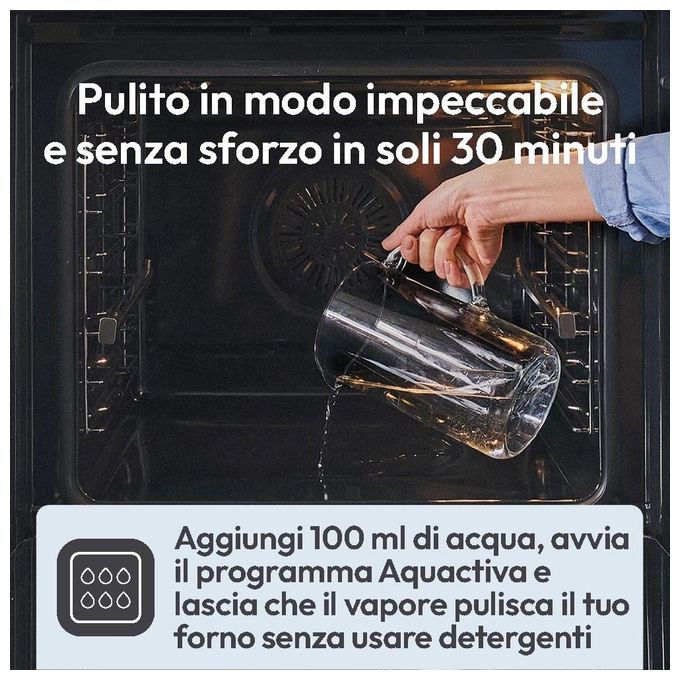 Candy CA6 N3B1HTX Bake 800 Forno da incasso Elettrico Ventilato 78 L Classe A++ 12 Funzioni AirFry Wi-Fi (59,5x59,5x56,8 cm) colore Inox