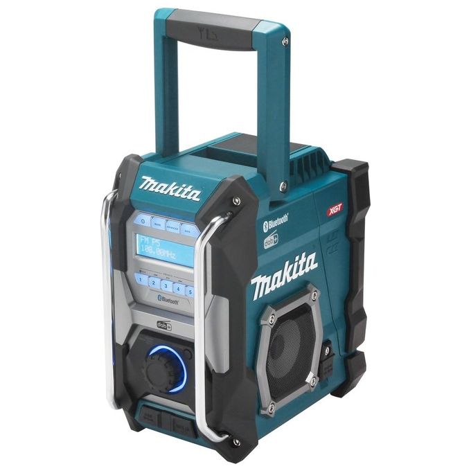 Makita MR004G Radio da Cantiere con Radio DAB+ FM Bluetooth Altoparlanti Stereo 40Vmax colore Nero Verde