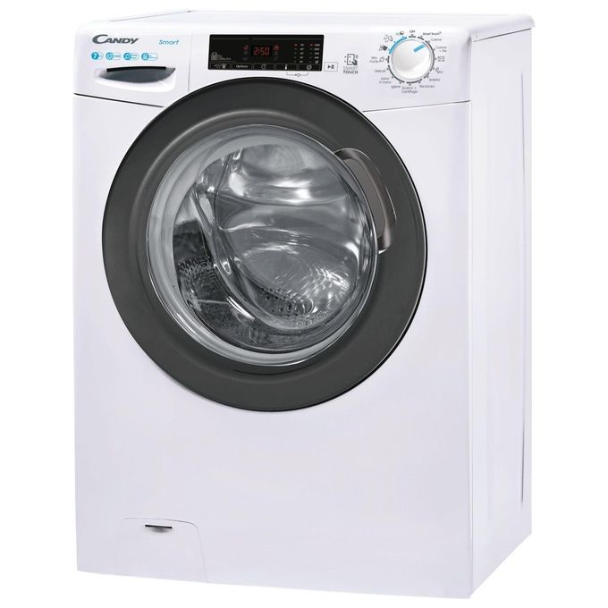 Candy CSS4127TRE-1-11 Smart Lavatrice Slim Frontale 7 Kg 1200 rpm Classe D NFC Vapore (85x60x45 cm) colore Bianco