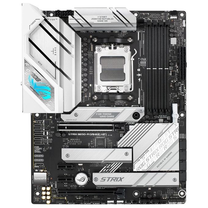 Asus ROG STRIX B650-A GAMING WIFI Scheda Madre ATX AMD B650 Socket AM5 DDR5 128 GB Wi-Fi 6E Ethernet 2.5 Gb 3xM.2 Aura Sync RGB colore Nero