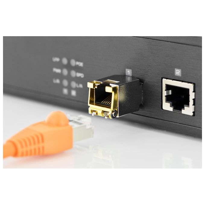 Digitus DN-81210 Modulo SFP mini GBIC in rame 10 Gbps RJ45 10000 Mbit-s SFP 100 m 0 - 65 °C colore Nero