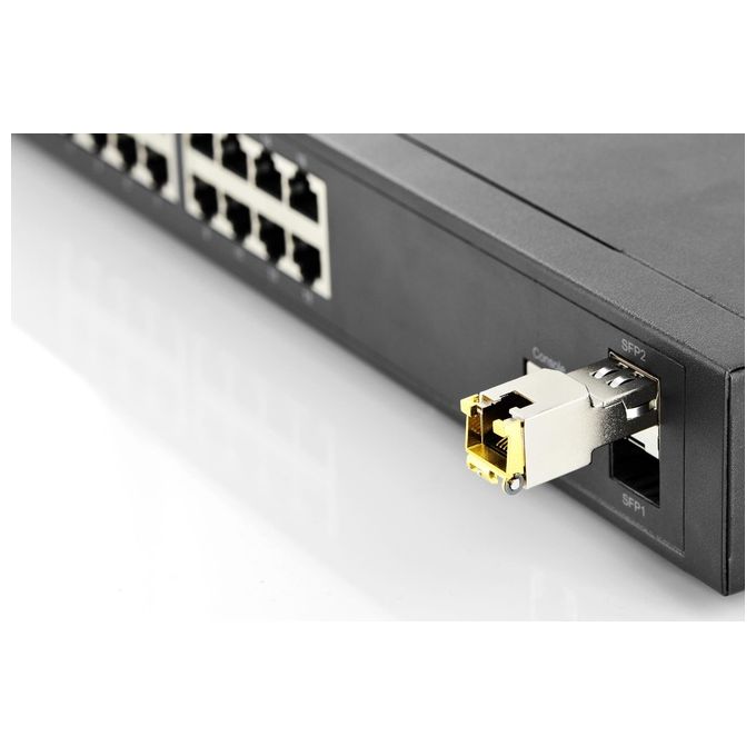 Digitus DN-81210 Modulo SFP mini GBIC in rame 10 Gbps RJ45 10000 Mbit-s SFP 100 m 0 - 65 °C colore Nero