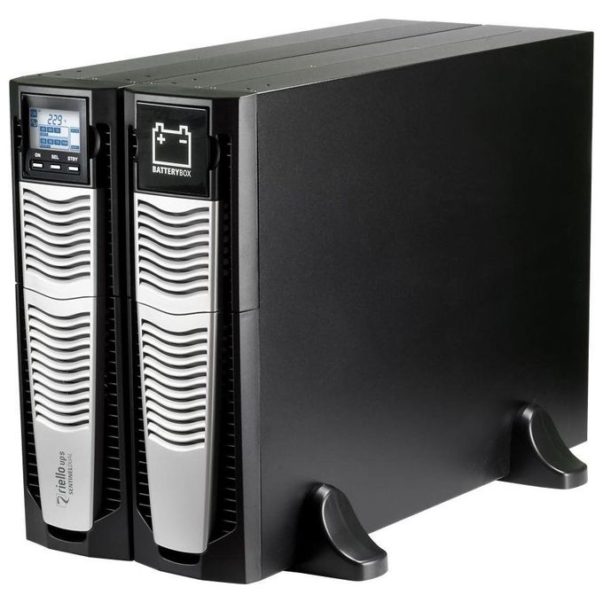 Riello UPS SDU6000PTDIS Sentinel Dual 6000VA UPS a doppia conversione online 6000 W 10 prese IEC C13 1 presa IEC C20 USB RS-232 Rackmount Tower 3U colore Nero