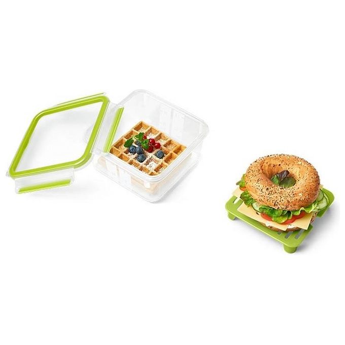 Emsa ClipeGoContenitore Salvafreschezza Verde 1.3 Litri