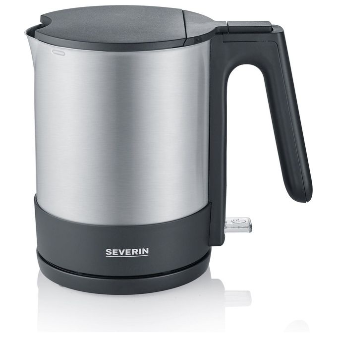 Severin WK3409 Bollitore Elettrico 1.7 L 2200 W Filtro Anticalcare Base 360° colore Nero Acciaio Inox