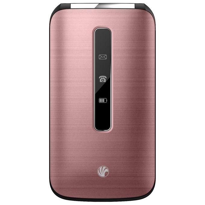 NGM Maxi Telefono Cellulare a Conchiglia Dual SIM Display 2.8'' Fotocamera 1.3 MP Radio FM Bluetooth MicroSD 32 GB colore Rose Gold