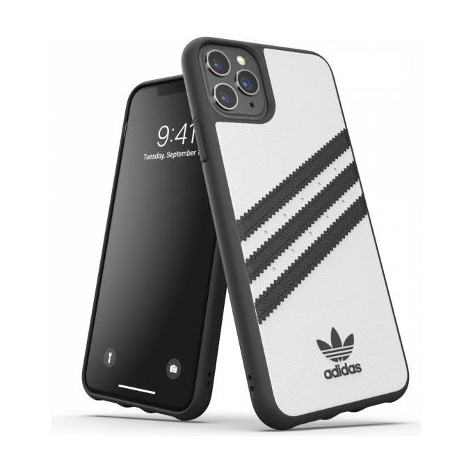 Adidas 36292 Originals Samba Cover iPhone 11 Pro Max TPU Cuoio Sintetico colore Bianco Nero