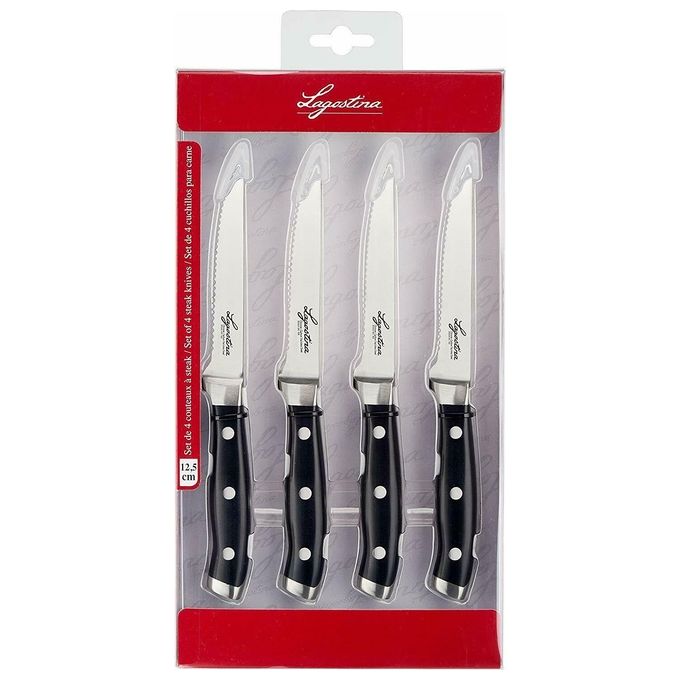 Lagostina Set 4 Coltelli Bistecca 12,5cm
