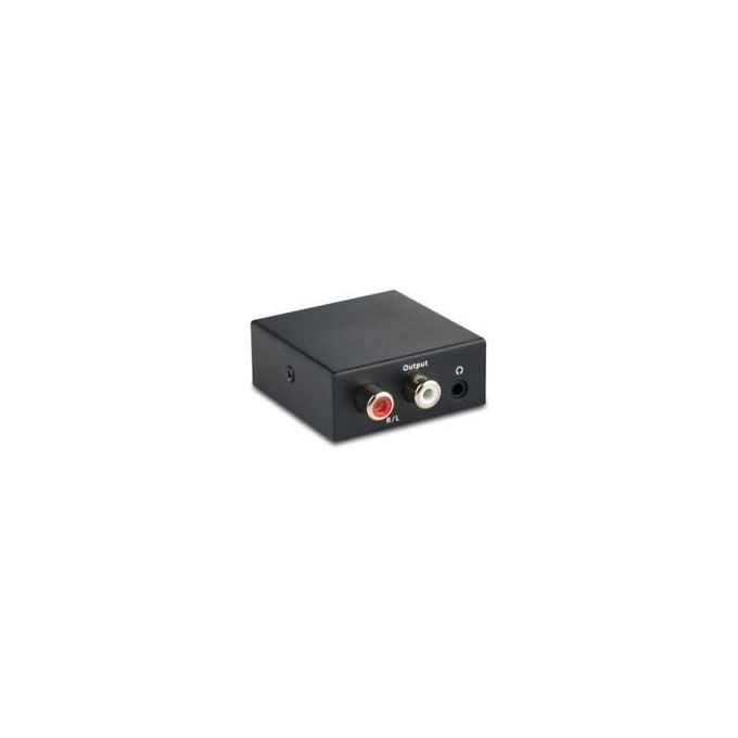 NVS COAD-A Convertitore Audio Digitale a Analogico 2 Ingressi Toslink RCA 2 Uscite Stereo RCA Jack 3.5 mm colore Nero
