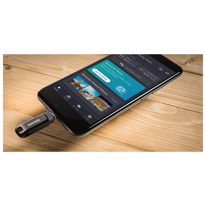 SanDisk Ultra Dual Drive Go Chiavetta Usb 64Gb Usb 3.1 Gen 1 Usb-C Nero