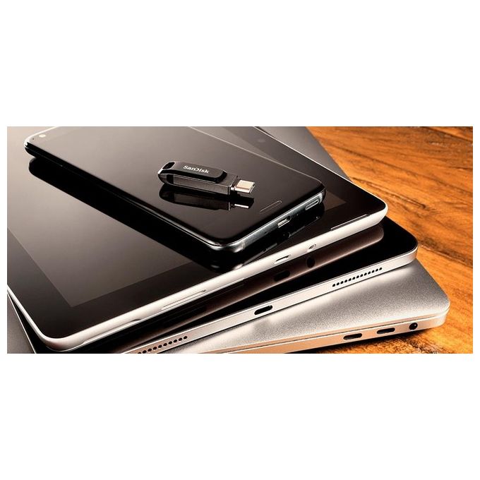 SanDisk Ultra Dual Drive Go Chiavetta Usb 64Gb Usb 3.1 Gen 1 Usb-C Nero