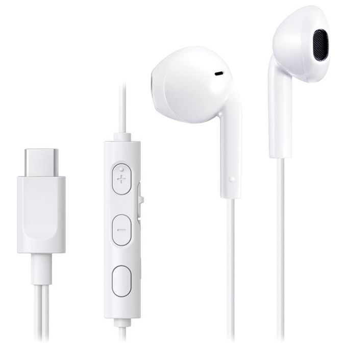 JVC HA-FR17UC Auricolari con Microfono a Filo Bianco