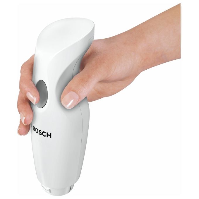 Bosch MSM6B150 - Frullatore a immersione 300 W, velocita' variabile, accessori: bicchiere graduato 1 L, lama in acciaio inox, Bianco