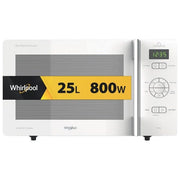 Whirlpool MCP 345 WH Forno a Microonde Combinato con Grill Capacita' 25 Litri Potenza 800 W Funzione DualCrisp Jet DeFrost Display Digitale Bianco