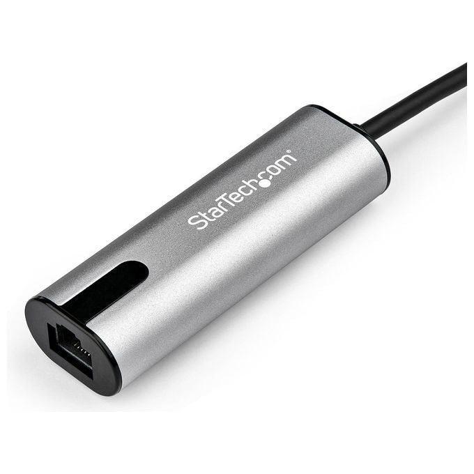 StarTech.com US2GC30 Adattatore Ethernet USB C a RJ45 2.5GbE NBASE-T 2.5 Gbps 1 Gbps 100 Mbps Nero Grigio