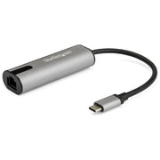 StarTech.com US2GC30 Adattatore Ethernet USB C a RJ45 2.5GbE NBASE-T 2.5 Gbps 1 Gbps 100 Mbps Nero Grigio