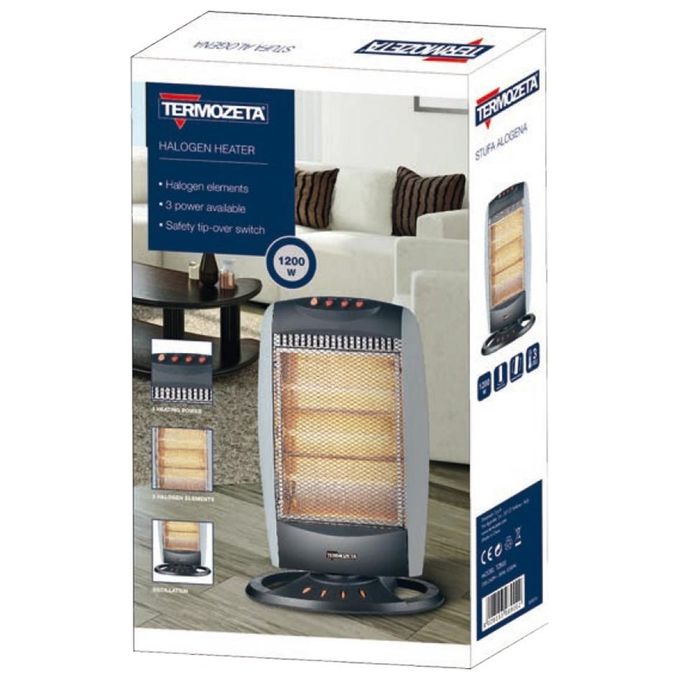 Termozeta Stufa Alogena 275x125x475mm Grigio