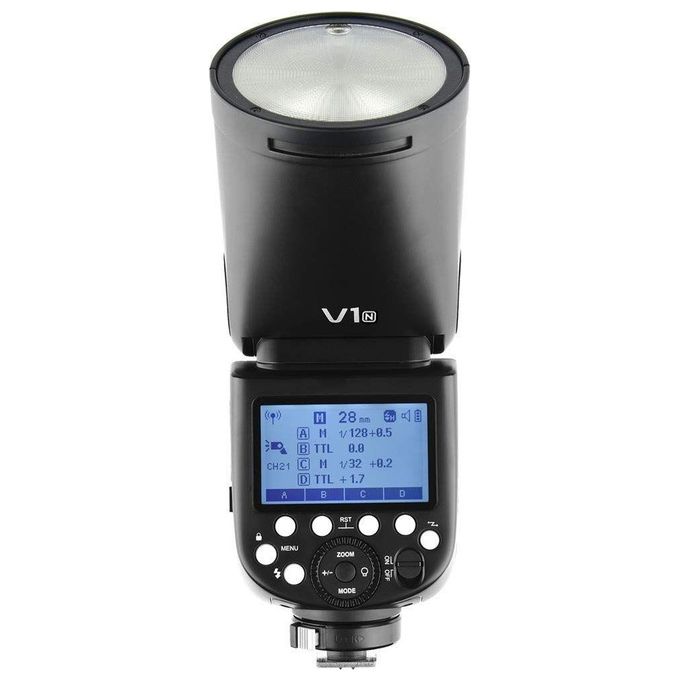 GODOX D167611 V1 Flash Speedlite TTL Testa Tonda Batteria Li-ion 7.2V 2600mAh Sincronizzazione 1-8000s Wireless 2.4G colore Nero