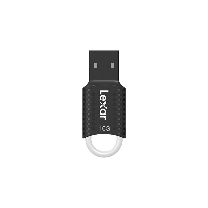 Lexar, Chiavetta USB, 16 GB, USB 2.0, JumpDrive V40, Nera
