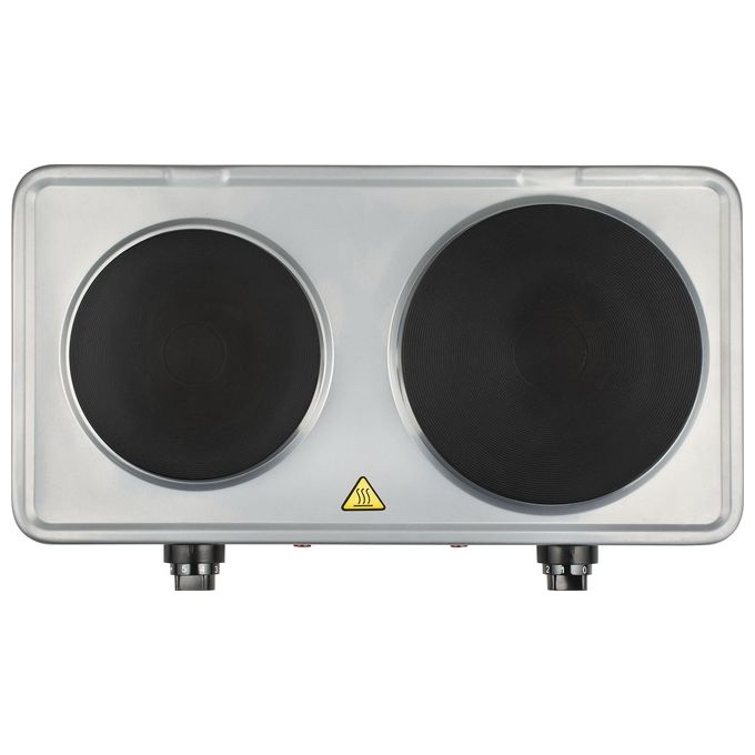 G3 Ferrari G10122 Caldos Fornello Elettrico Doppio Acciaio Inossidabile 1500W + 1000W