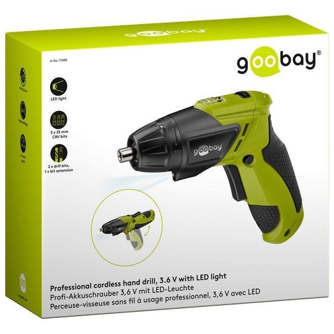 Fixpoint 71880 Avvitatore Portatile a Batteria 3,6V con Luce Led