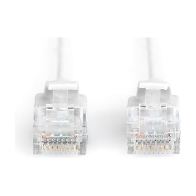 Digitus cavo rete categoria 6 non schermato utp lszh slim colore grigio mt 1