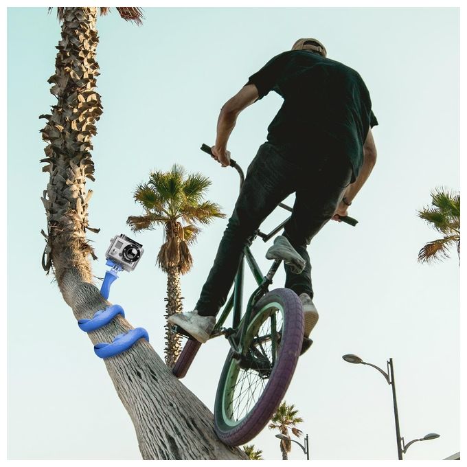 Celly Flexible Selfie Stick Snake Supporto Flessibile per Smartphone Blu