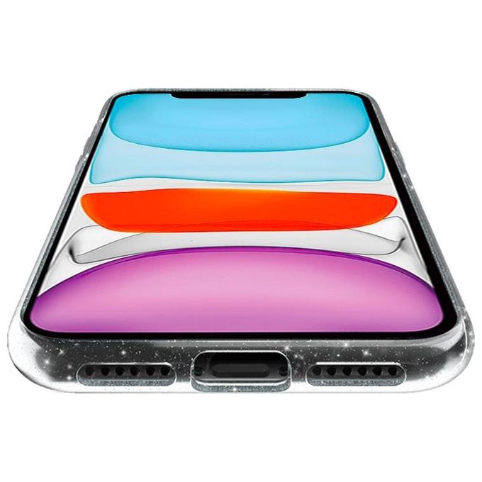 Celly Sparkle Cover per iPhone 11 Bianco