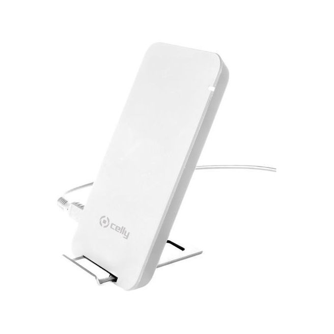 Celly Caricatore Wireless senza Fili Bianco