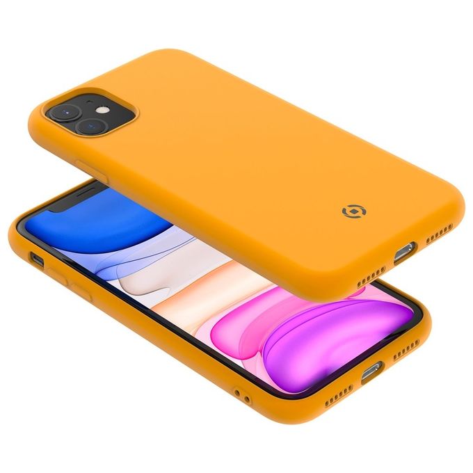 Celly Leaf Cover per iPhone 11 Giallo