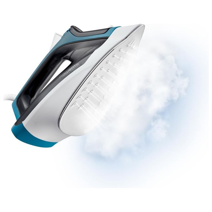 Rowenta DX1550 Effective Ferro da Stiro a Vapore Capacita' 300 ml 2200 W 30 g-min Colpo di Vapore 110g Nero-Blu