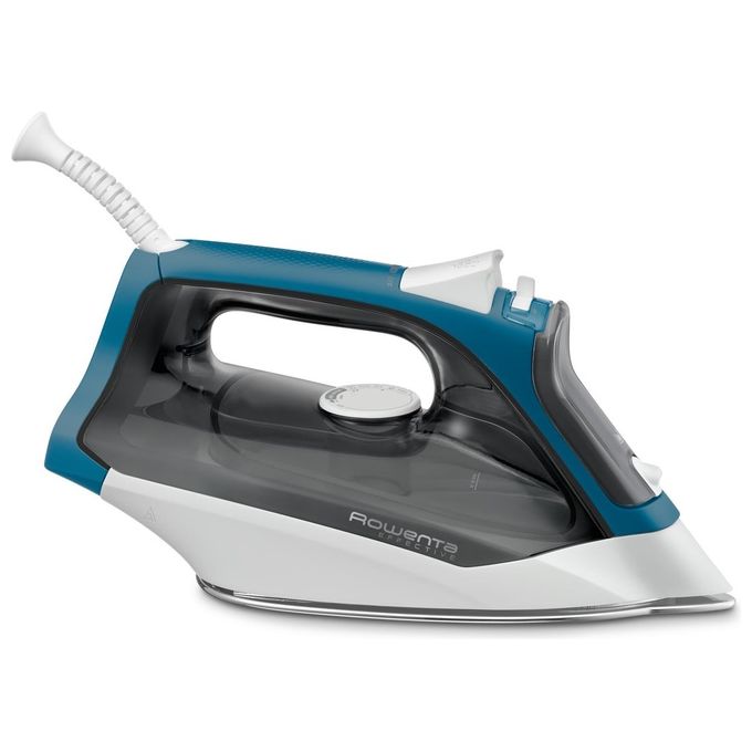 Rowenta DX1550 Effective Ferro da Stiro a Vapore Capacita' 300 ml 2200 W 30 g-min Colpo di Vapore 110g Nero-Blu