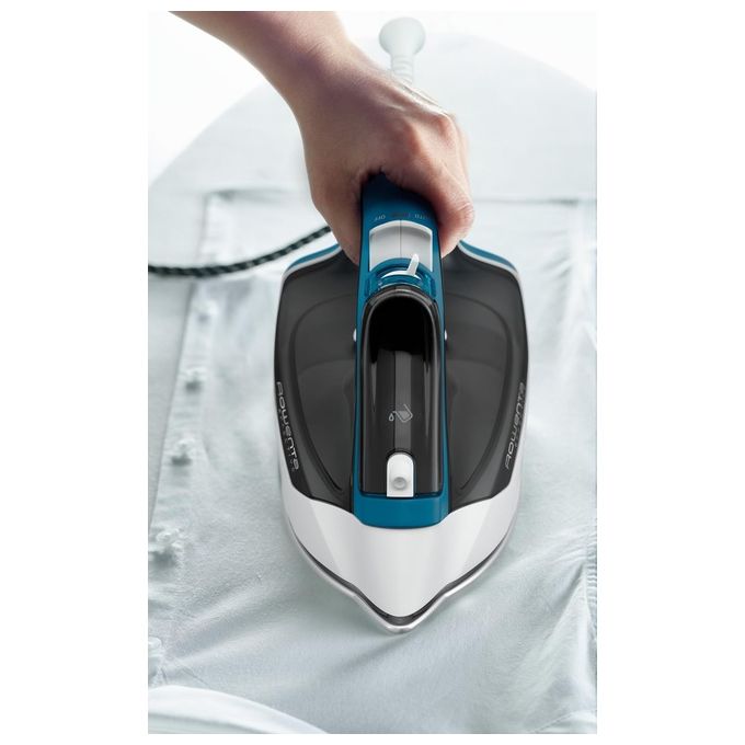 Rowenta DX1550 Effective Ferro da Stiro a Vapore Capacita' 300 ml 2200 W 30 g-min Colpo di Vapore 110g Nero-Blu
