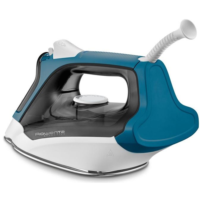 Rowenta DX1550 Effective Ferro da Stiro a Vapore Capacita' 300 ml 2200 W 30 g-min Colpo di Vapore 110g Nero-Blu
