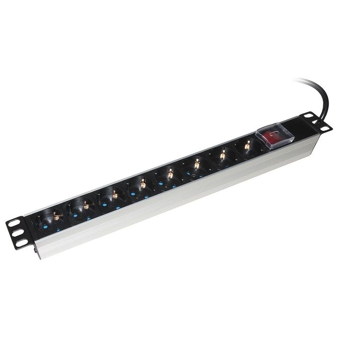 Link Multipresa da Rack 19'' 8 Prese Schuko con Interruttore Spina Schuko 16A