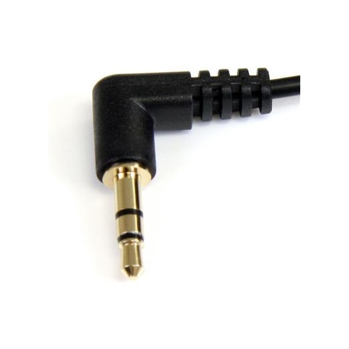 StarTech.com Slim 3,5mm Di Cavo Ad Angolo Retto Audio Stereo